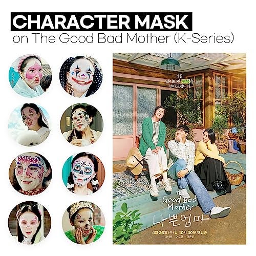 Epielle Character Face Mask Wave & Wild 6 Pack, Fun & Effective Korean Skin Care, Spa Party Favors, Stocking Stuffers, Birthday Gifts for Women, Thanksgiving Essentials - Image 4