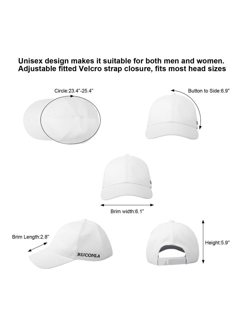 KASTWAVE LED Hat Light up Baseball Cap 7 Colors Luminous LED Light Baseball Cap Flash Glow Hat Fiber Optic Cap for Men Women Glow in Dark Party Supplies, White, One size - Image 2