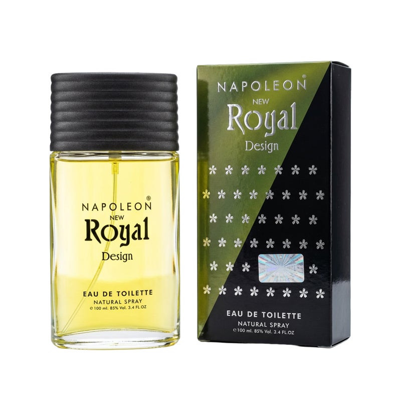 NAPOLEON عطر نابليون رويال ديزاين للرجال – 100 مل | عطر أنيق يدوم طويلاً | عطر منعش، ذكوري ومناسب للاستخدام اليومي