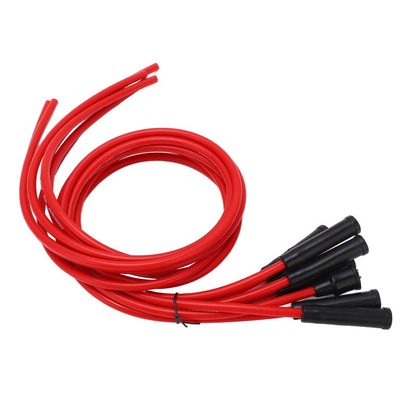 Sparking Plug Ignition Wire Set Straight 1m Length 8mm Diameter Red - High Performance Ignition Wire Kit for 6 Cylinder Classic Cars - Image 4