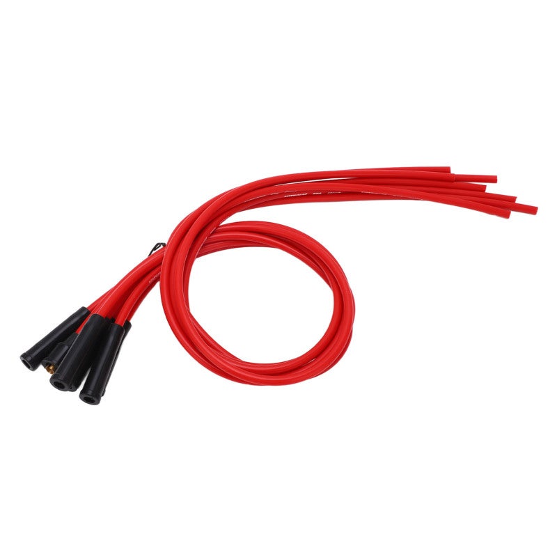 Sparking Plug Ignition Wire Set Straight 1m Length 8mm Diameter Red - High Performance Ignition Wire Kit for 6 Cylinder Classic Cars - Image 2