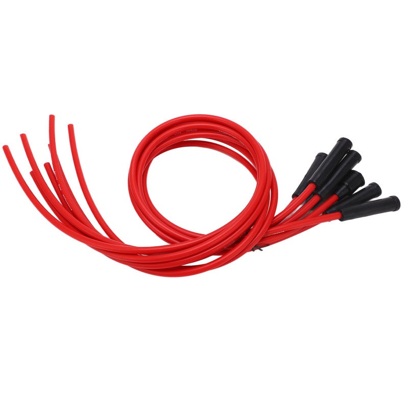 Sparking Plug Ignition Wire Set Straight 1m Length 8mm Diameter Red - High Performance Ignition Wire Kit for 6 Cylinder Classic Cars - Image 5
