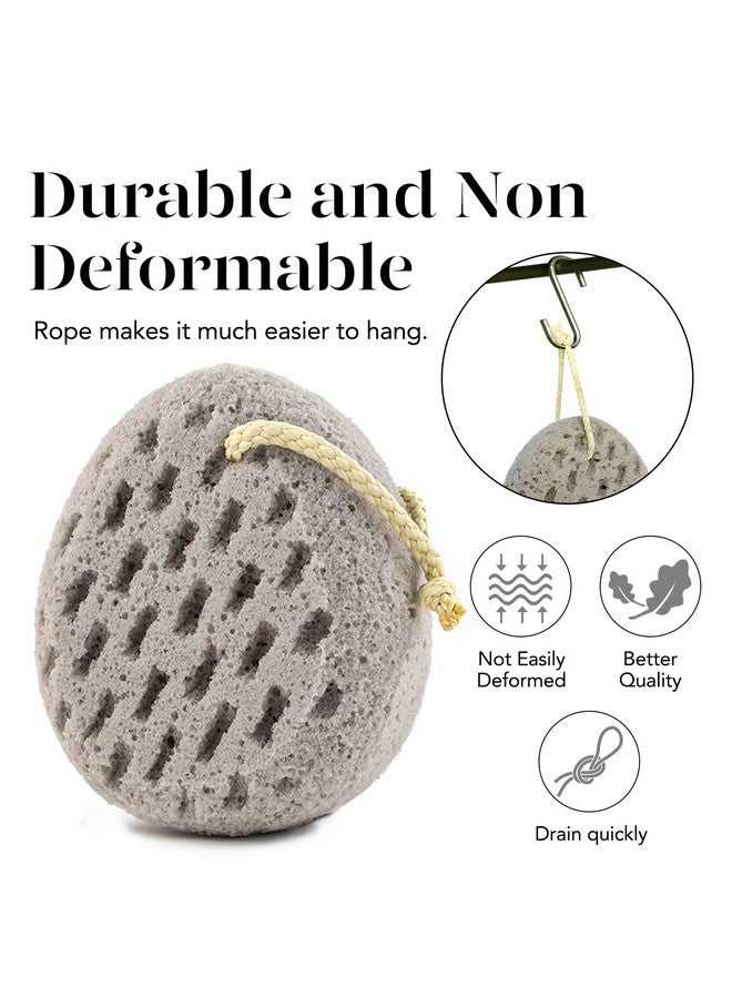 BAIMEI Bath Sponge Sponge Loofah Body Scrubber Shower Pouf Cleaning Loofahs Sponge Shower Use Sponge (Pink Grey) - Image 4