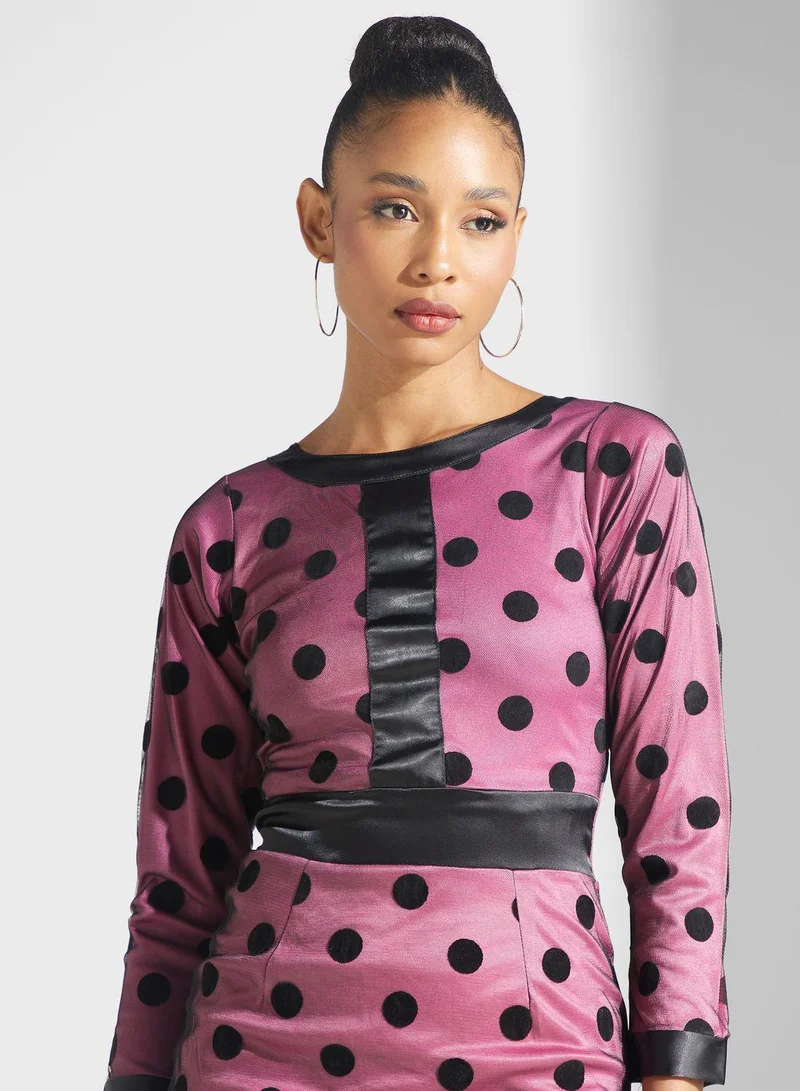 Golden Apple Printed Dress