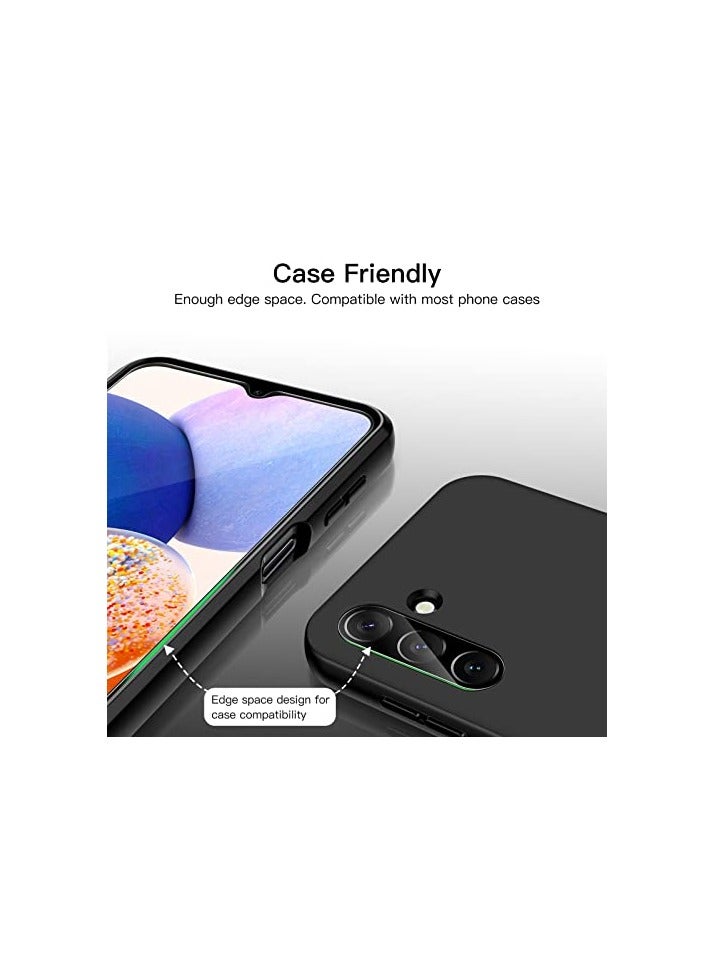 جي تيك واقي شاشة JETech لهاتف Samsung Galaxy A14 4G / 5G مقاس 6.6 بوصة مع واقي عدسة الكاميرا، طبقة من الزجاج المقسى، شفاف عالي الدقة، عبوتان لكل منهما - Image 3