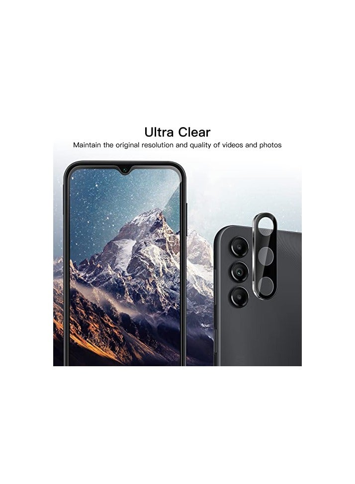 جي تيك واقي شاشة JETech لهاتف Samsung Galaxy A14 4G / 5G مقاس 6.6 بوصة مع واقي عدسة الكاميرا، طبقة من الزجاج المقسى، شفاف عالي الدقة، عبوتان لكل منهما - Image 5