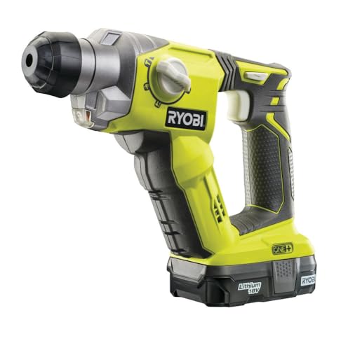Ryobi R18SDS-0 ONE+ SDS Plus Cordless Rotary Hammer Drill (Body Only) - Hyper Green - Image 1