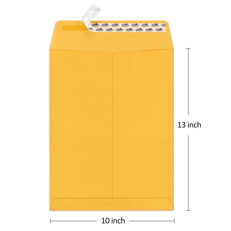 ValBox 10x13 Self Seal Catalog Envelopes 150 Packs Brown Kraft Large Envelopes with Peel and Seal Flap for Mailing, Organizing and Storage - Image 2