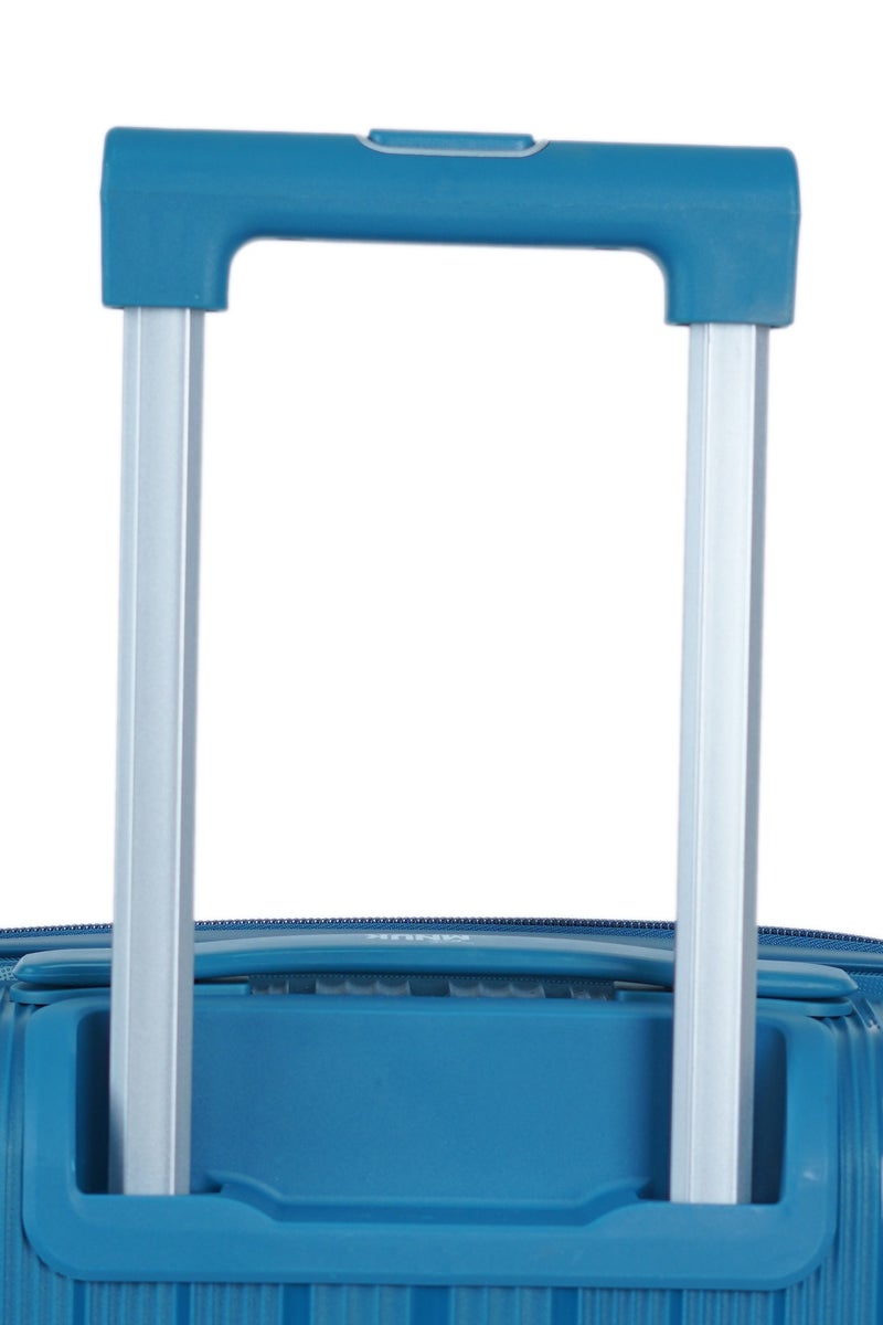 منيك حقيبة سفر فياجيرو سترا أورديناري من 24 بوصة | عربة مزدوجة دوارة 360 درجة بأربع عجلات | أزرق - Image 3