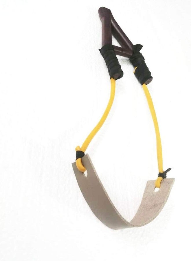 FTE Gulail / Strong Sling Shot With Tube Rubber For Full Stretch And Perfect Aim. Fiber Handle For Strong Grip With Leather Holder (Size 30 X 7 Cm)- Multi Color - Image 5