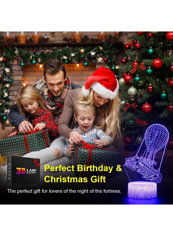 Bluejw Batttlebus Game Room Night Lights Lamp 3D Vision Effect LED Night Light Desk Table Light Remote Control 16 Colors Birthday Holiday Gift Ideas Decorations for Boys Teen - Image 4
