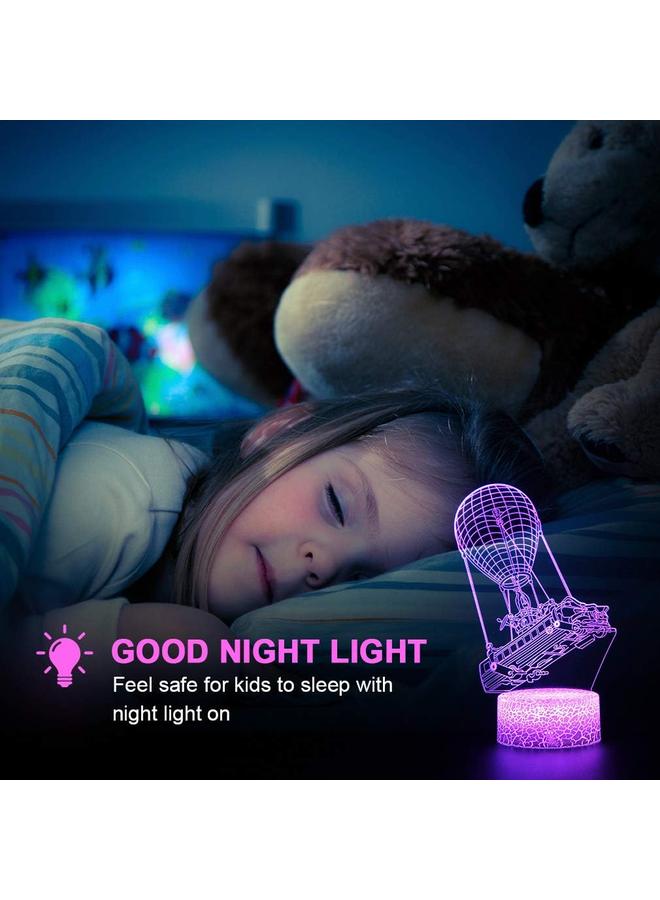 Bluejw Batttlebus Game Room Night Lights Lamp 3D Vision Effect LED Night Light Desk Table Light Remote Control 16 Colors Birthday Holiday Gift Ideas Decorations for Boys Teen - Image 5
