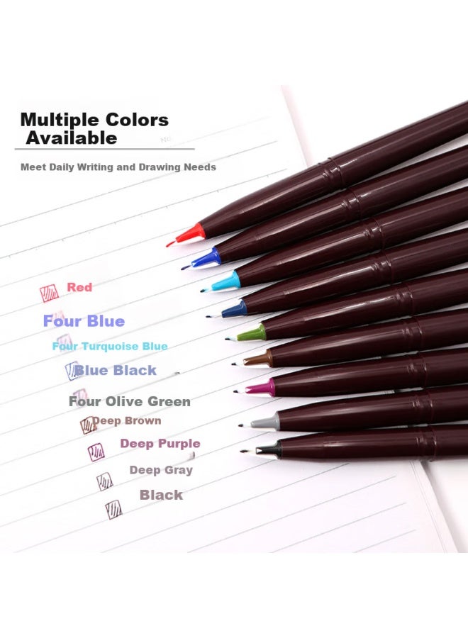 Pentel Jm20-Be Chisel Tip Pen, Drawing Pen, Sketch Pen, Line Pen, Business Signature Pen, Red - Image 4