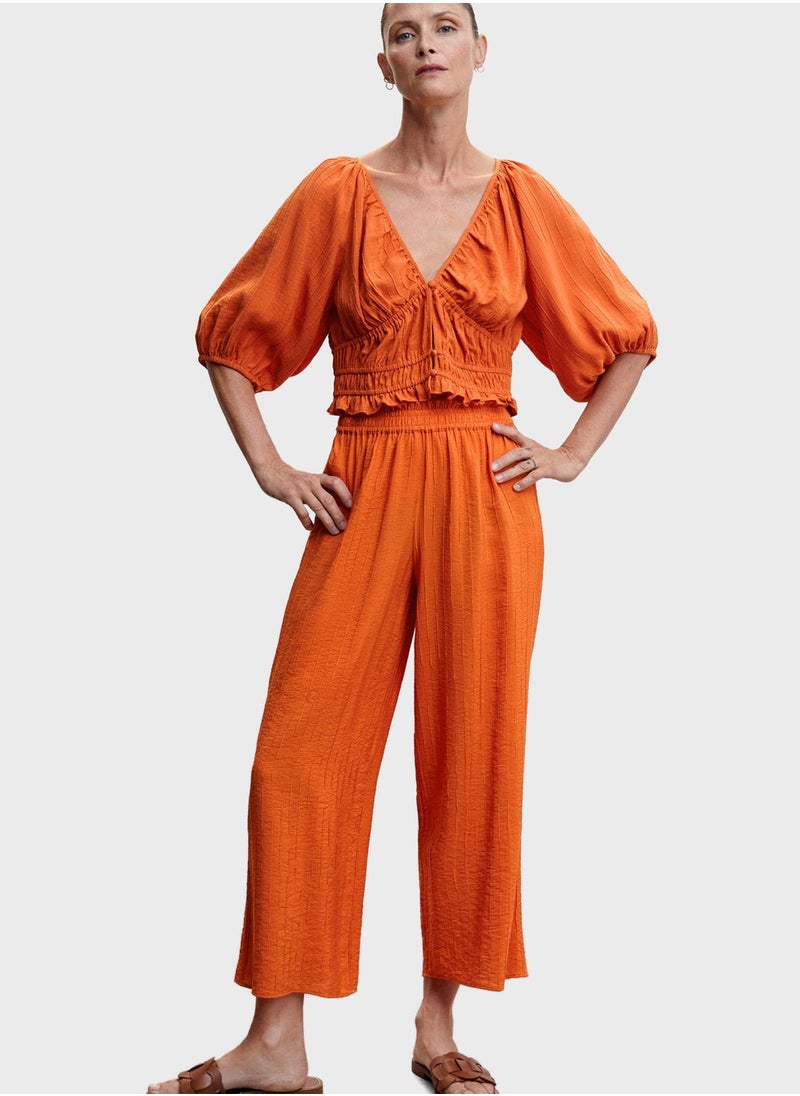 MANGO - Wide Leg Pants - Image 1