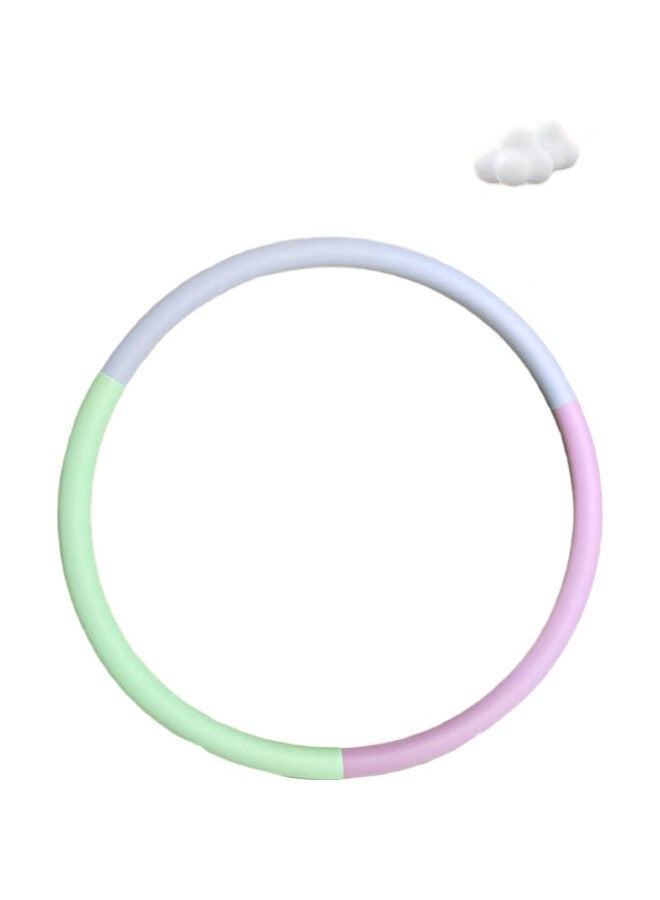 Dweck طوق هولا للأطفال، طوق سميك من الإسفنج الناعم لرياض الأطفال، طوق أداء ملون للياقة البدنية، 55 سم، مناسب للأطفال من 5-7 سنوات - Image 1