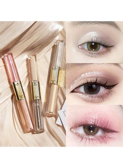 Mei Lifestyle Double Head Liquid Eyeshadow and Eye Concealer - Shiny, Glitter, Pearlescent, Long-Lasting Eye Makeup  - Image 2