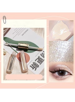 Mei Lifestyle Double Head Liquid Eyeshadow and Eye Concealer - Shiny, Glitter, Pearlescent, Long-Lasting Eye Makeup  - Image 1