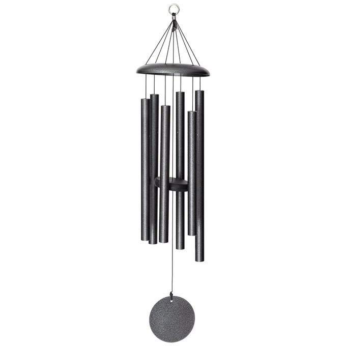 BY WIND RIVER 36 INCH SILVER VEIN WIND CHIME FOR PATIO BACKYARD GARDEN AND OUTDOOR DECOR ALUMINUM CHIME MADE IN THE USA