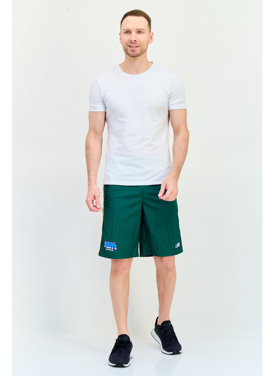 Reebok Men Sportswear Fit Training Shorts, Green  - Image 4