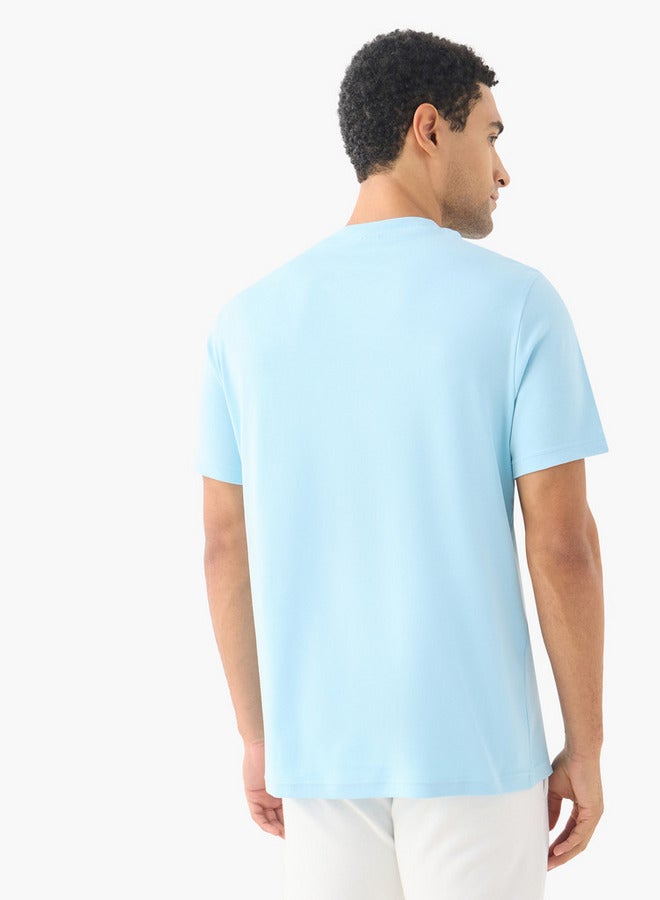كابا تيشيرت كابا مطبوع بياقة دائرية وأكمام قصيرة - Image 3