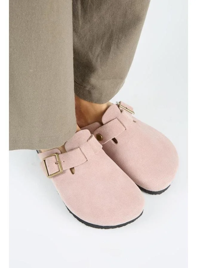 Manijero  Zeta 2 Women's Real Leather Belted Buckle Sabo Powder Slipper for Women | Best Price UAE