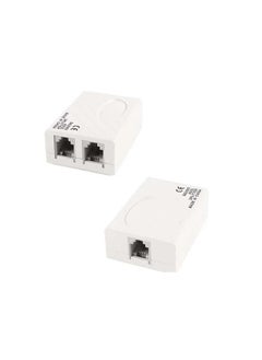 Generic ADSL Broadband Modem Phone Line Splitter Filter pack of 4 White  - Image 2
