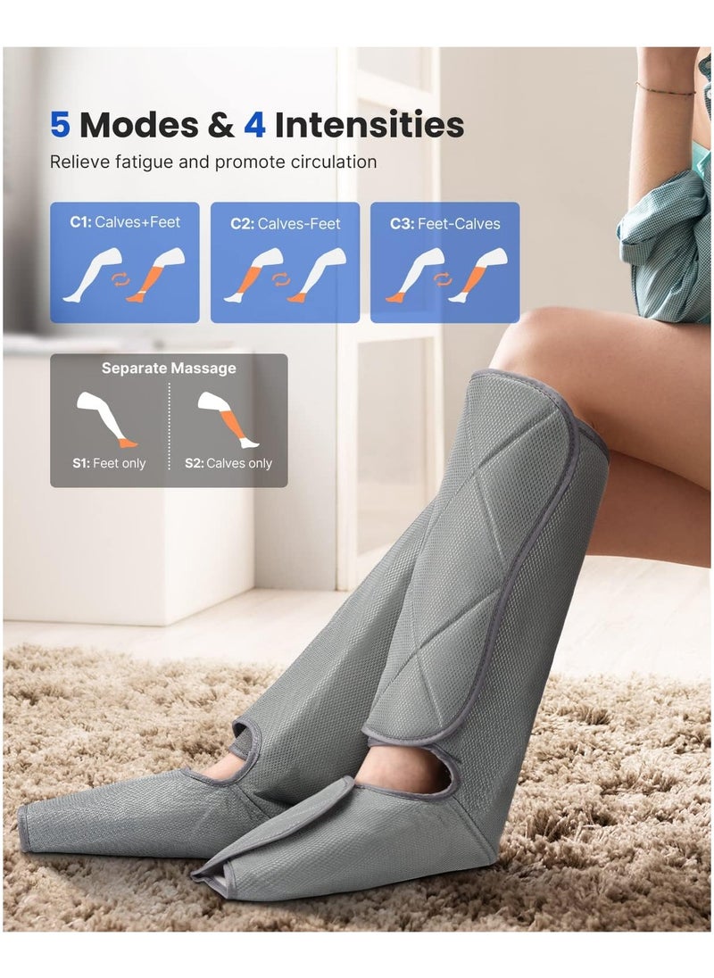 RENPHO - RENPHO Leg Massager for Circulation and Relaxation RF-ALM071-GY - Image 1