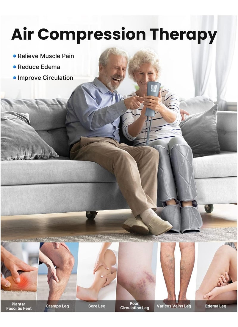 RENPHO - RENPHO Leg Massager for Circulation and Relaxation RF-ALM071-GY - Image 1
