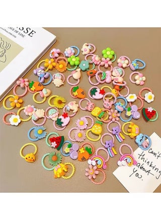 100 pieces of children hair bands,hair accessories for girl, elasticity headbands,stretchable, good recovery,make beautiful hairstyles, no metal, no damage to hair - view 2
