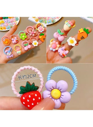 100 pieces of children hair bands,hair accessories for girl, elasticity headbands,stretchable, good recovery,make beautiful hairstyles, no metal, no damage to hair - view 4