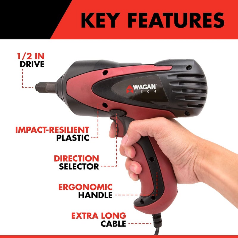 Wagan 12V DC Mighty Impact Wrench Kit - Image 4