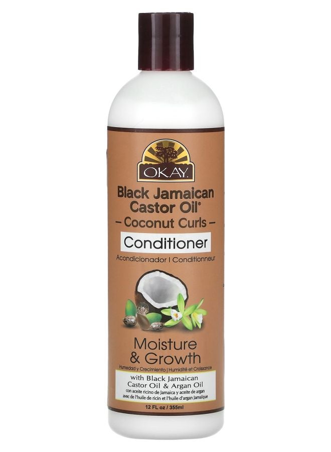 OKAY Black Jamaican Castor Oil Coconut Curls Conditioner 12 fl oz (355 ml)