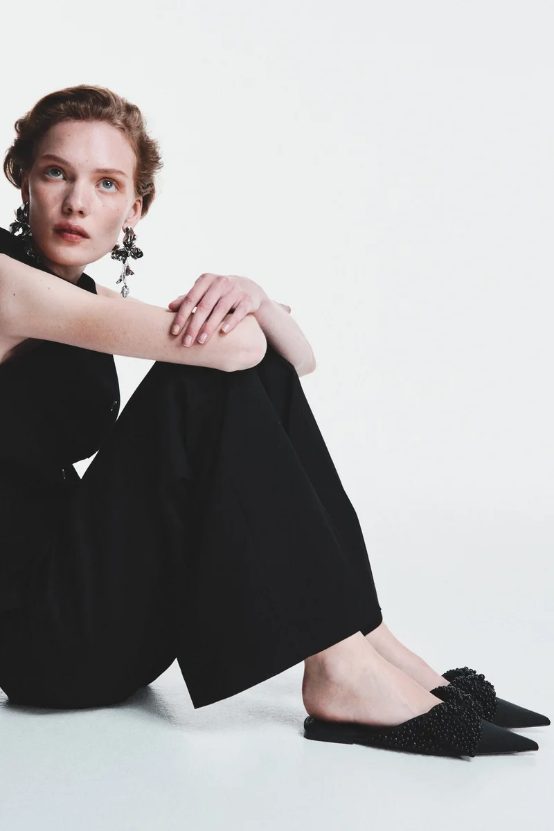H&M Embellished mules