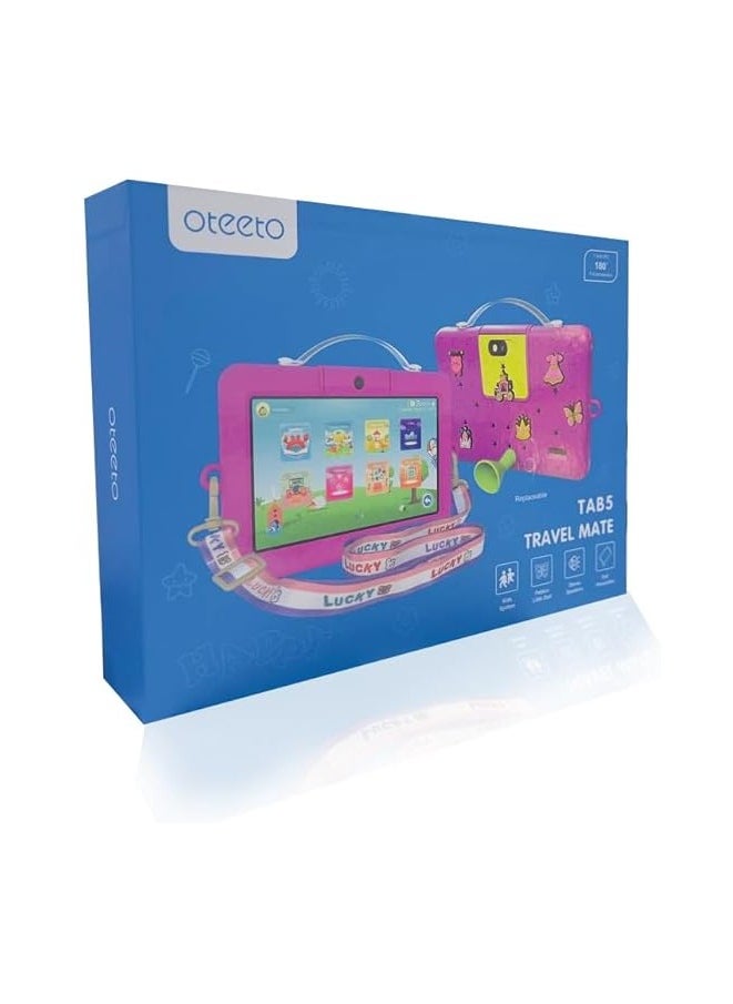 Oteeto Oteeto Tab 5 Travel Mate 7 inch IPS LED Display 5G Wifi Kids Tablet with 4GB RAM and 128GB ROM and 3000mAh Battery Yellow  - Image 2