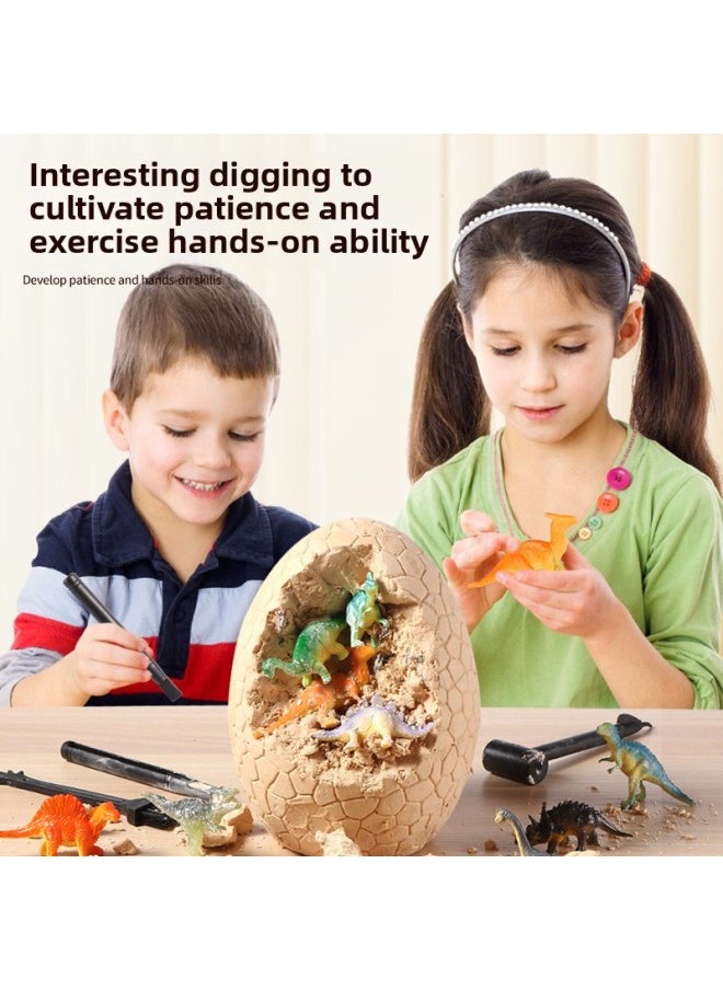 Dinosaur Fossil Archaeological Digger Toy Blind Box Tyrannosaurus Digger Gem Boys And Girls Educational Toys-Color:[Upgrade Luminous Version] Archaeological Dinosaur Egg