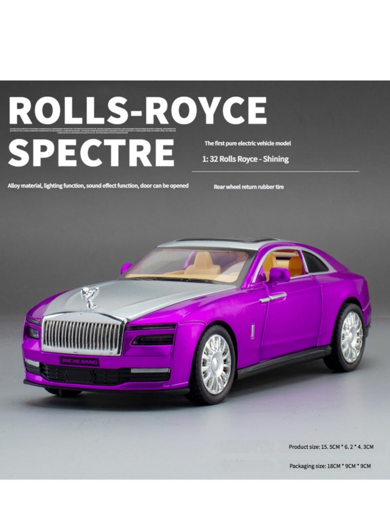1:32 Rolls Royce Spectre Alloy Model Car Toy Diecasts Metal Casting Sound and Light Car Toys For Children Vehicle - Image 2