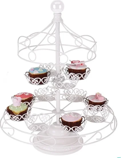 Alsepeteavm Metal Cupcake Stand Carousel - 12 Pieces