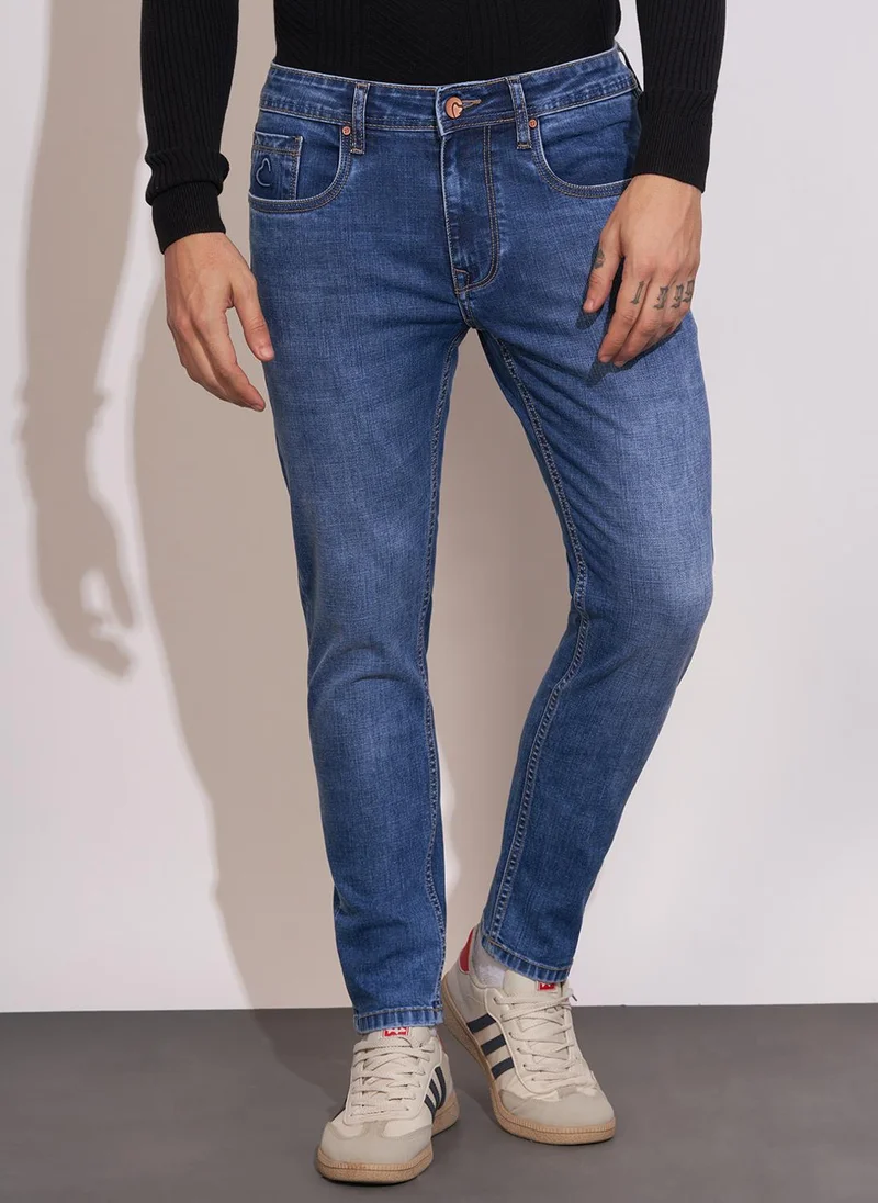 Being Human Men Regular Fit Mid-Rise Light Fade Jeans