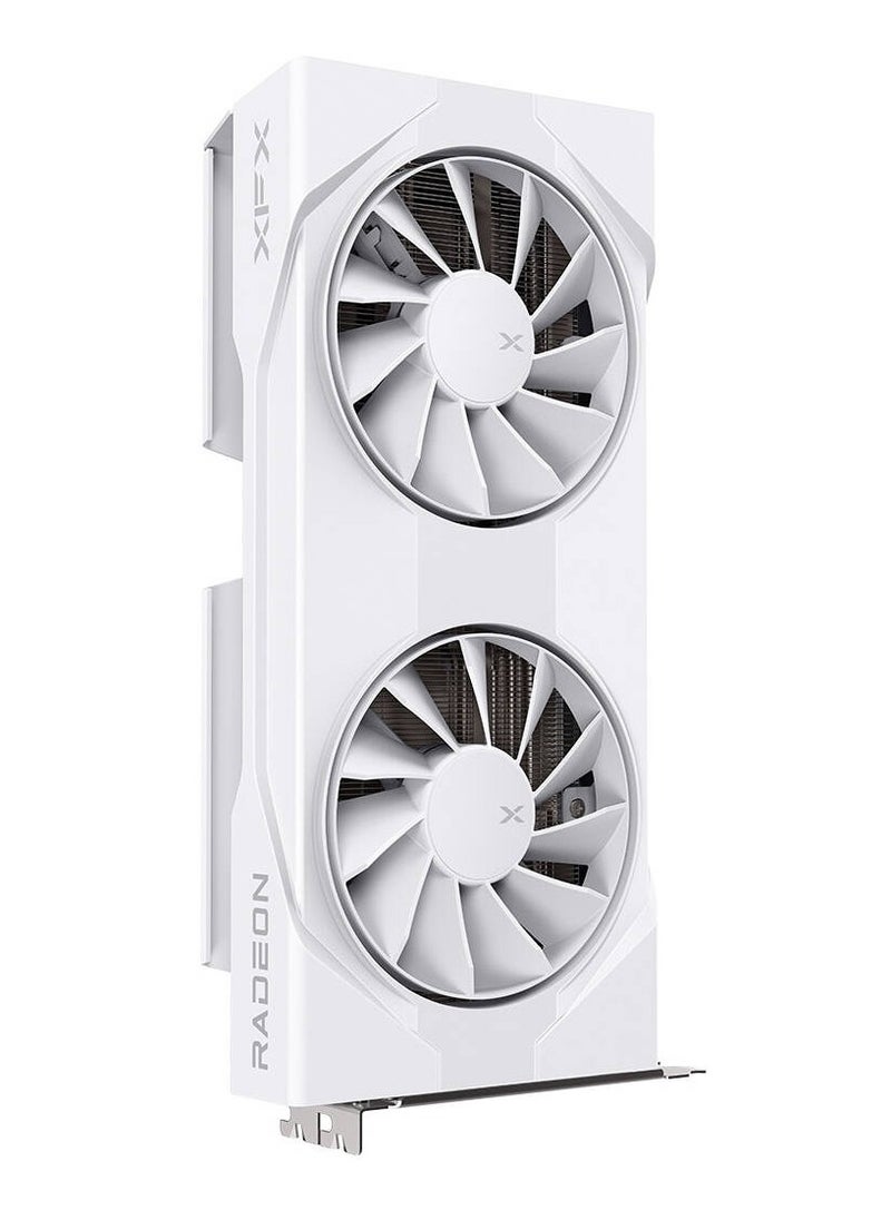 XFX - Swift AMD Radeon RX 9060 XT OC Gaming Edition Graphics, 8GB GDDR6 128-Bit Memory, 3320 MHz Boost Speeds, 2048 Stream Processors, 20 Gbps Memory Clock, White | RX-96TSW8GWQ - Image 1