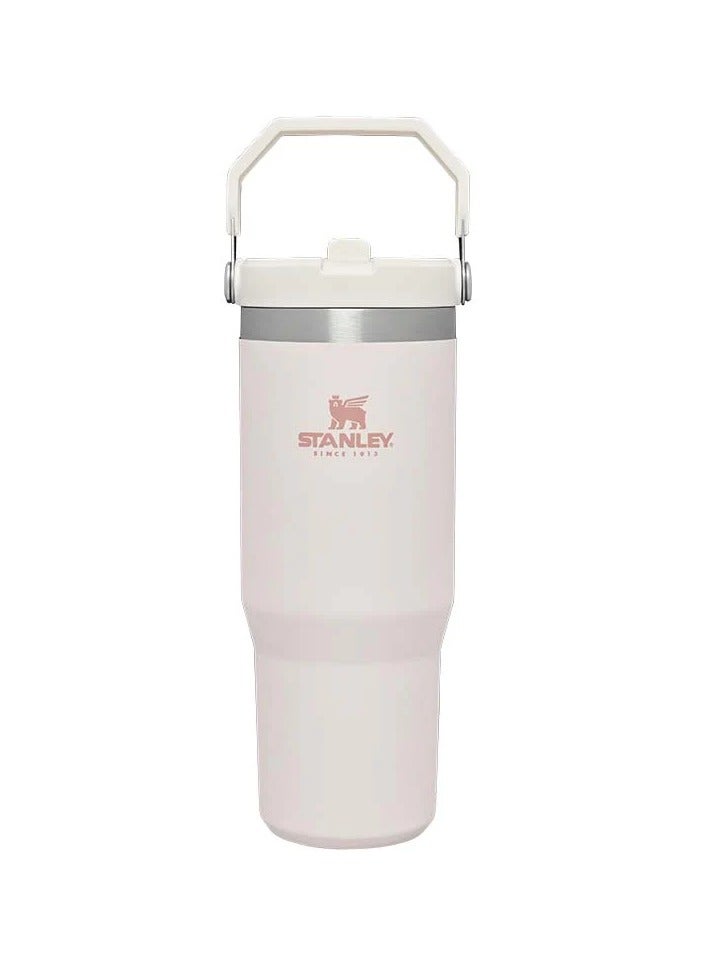 Stanley Classic 30oz Iceflow Flip Straw Tumbler ROSE QUARTZ - Image 1