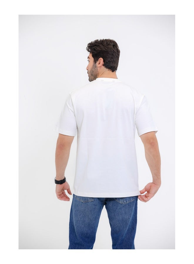 WHITE RABBIT Casual T-Shirt with "Life is Good" Graphic Print - Image 2