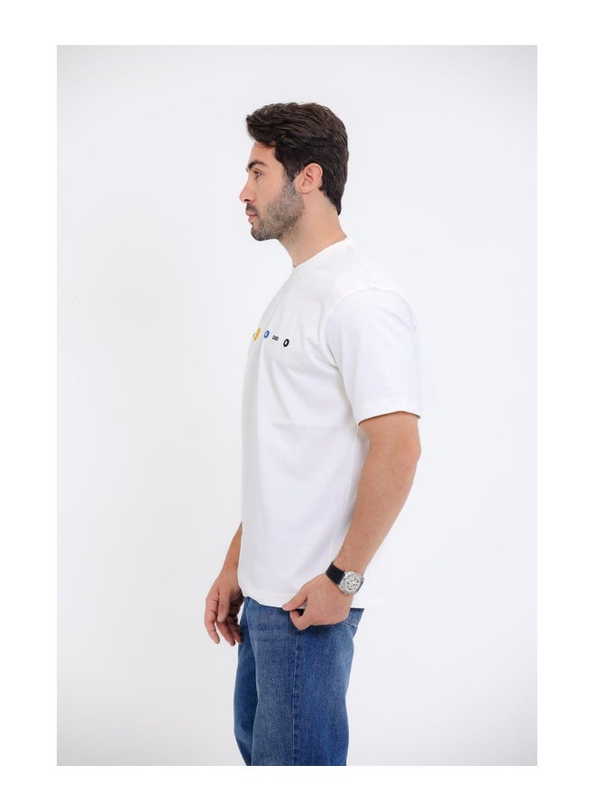 WHITE RABBIT Casual T-Shirt with "Life is Good" Graphic Print - Image 3
