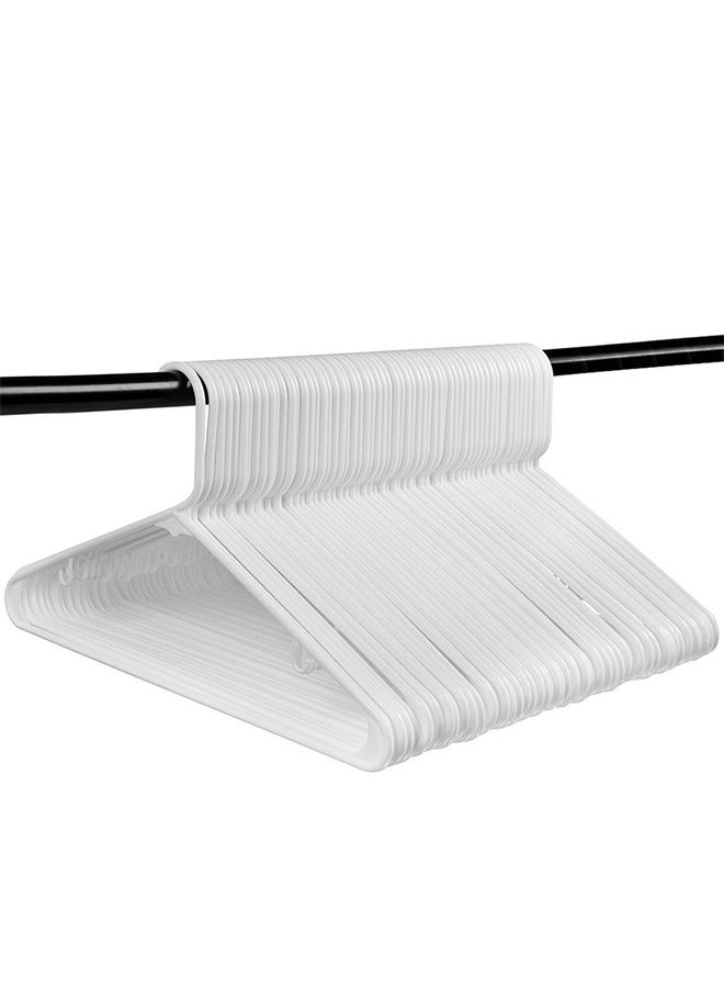 MIXDE 40 Plastic Hangers, Durable Hangers with Non-slip Pads, Space-Saving Easy Track Organizer Hangers - Image 1