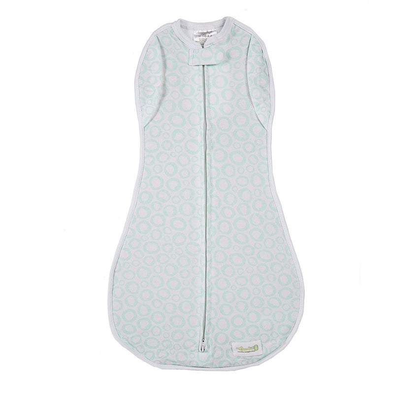 Woombie Convertible Unvented Nursery Swaddling Blankets, Mint O's, 5-13 Pounds - Image 1