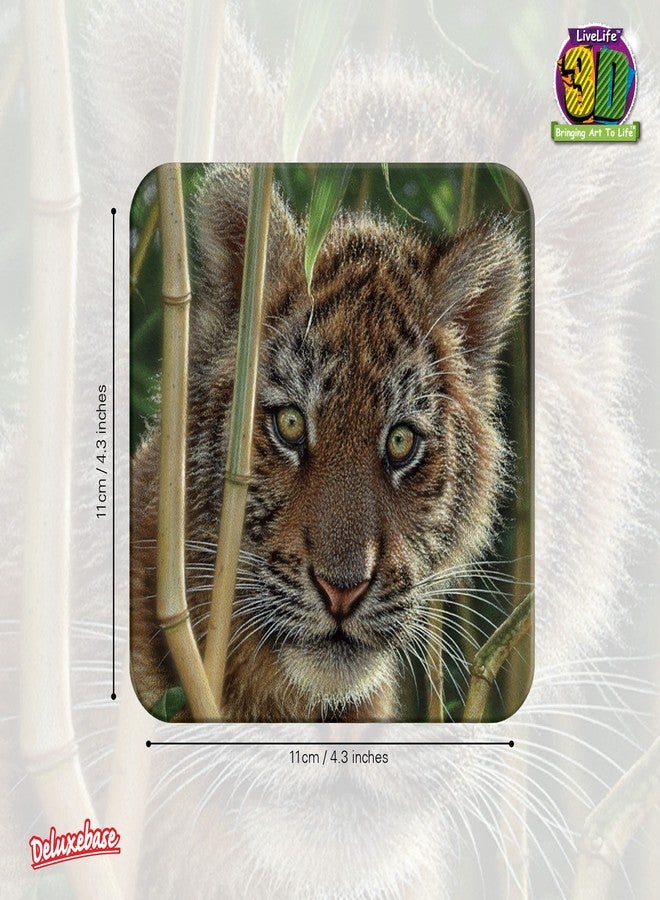  ديلوكس بايز قاعدة أكواب ثلاثية الأبعاد من الفلين من لايف لايف - ديسكفري من ديلوكس بيس. قاعدة أكواب مزينة بصورة حيوان ثلاثية الأبعاد. حصيرة أكواب مانعة للانزلاق لحماية الطاولة، مثالية لتزيين المنزل والإكسسوارات المنزلية. - Image 2