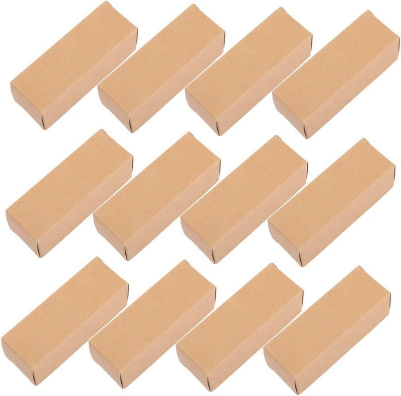 SOPOTUTU 50pcs Elegant Lip Balm Packaging Box Kraft Paper Lip Gloss Cases Essential Oil Bottles Storage Compact - Image 1