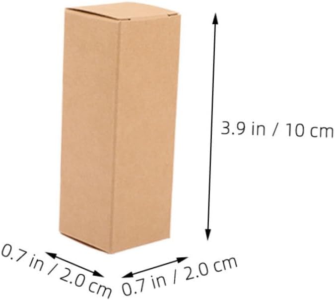 SOPOTUTU 50pcs Elegant Lip Balm Packaging Box Kraft Paper Lip Gloss Cases Essential Oil Bottles Storage Compact - Image 2