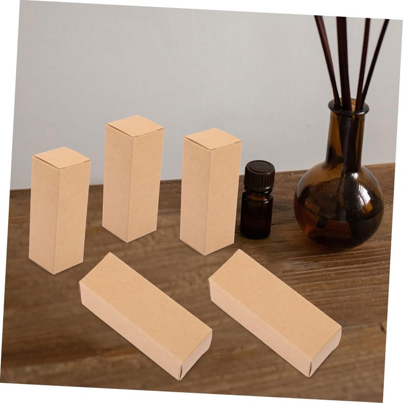 SOPOTUTU 50pcs Elegant Lip Balm Packaging Box Kraft Paper Lip Gloss Cases Essential Oil Bottles Storage Compact - Image 4
