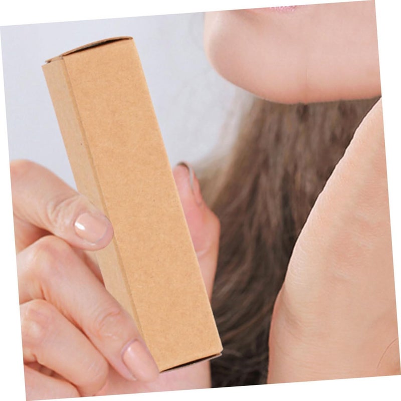 SOPOTUTU 50pcs Elegant Lip Balm Packaging Box Kraft Paper Lip Gloss Cases Essential Oil Bottles Storage Compact - Image 5