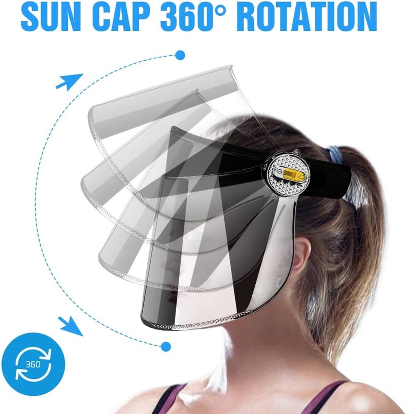 WAYCOM Sun Cap, Sun Visor Hat - UV Protection Hat -Premium UPF 50+ Hat for Hiking, Golf, Tennis, Outdoors - Image 5
